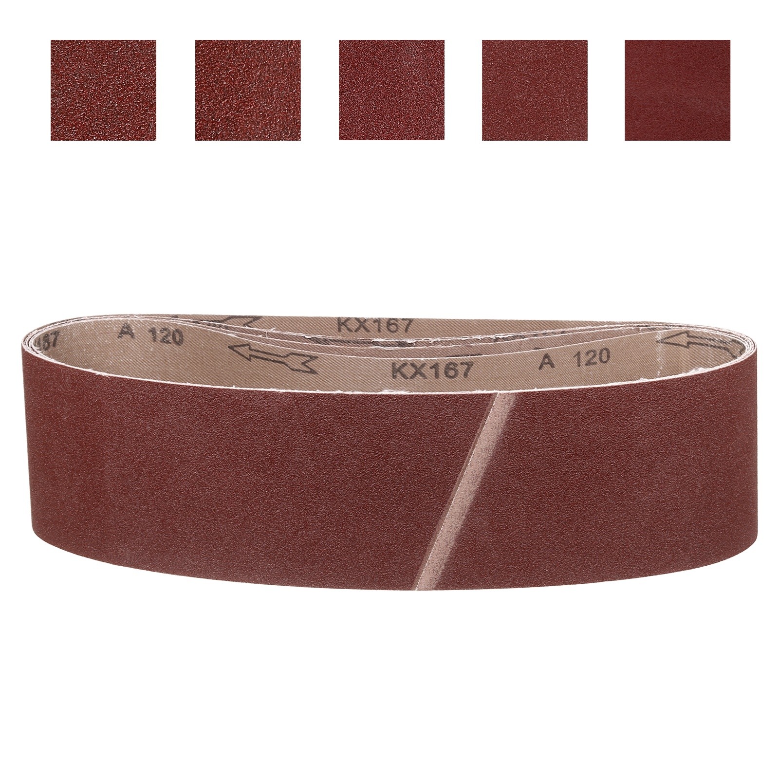 4 x 36 Inch Sanding Belt,5 Pcs 60/80/120/240/320 Grit Knife Sharpener Belts