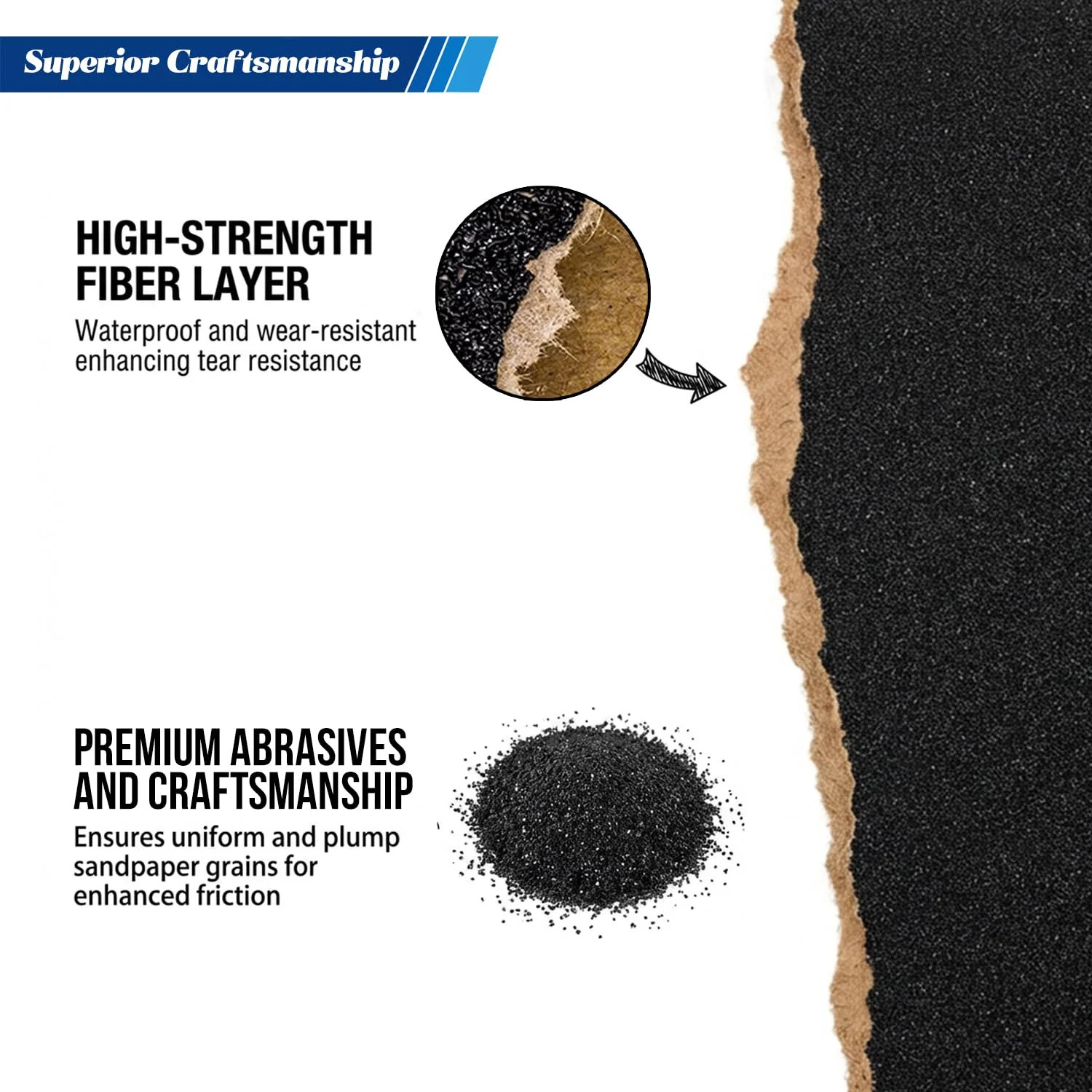 51-Sheets Sandpaper Assortment, 9 x 3.6 Inch Wet Dry Sand Paper, 100/120/180/240