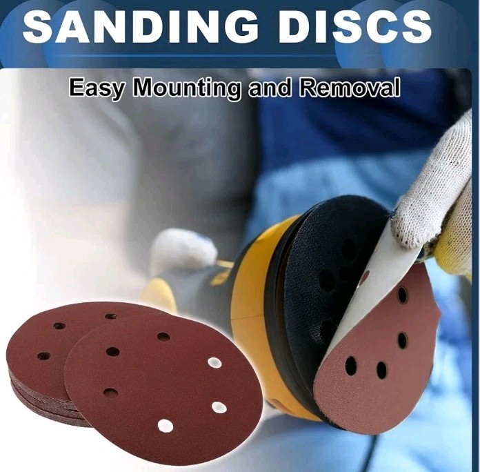 Sanding Discs, 9inch 6Hole 100 Grit Automotive Repair Round 30 Count New