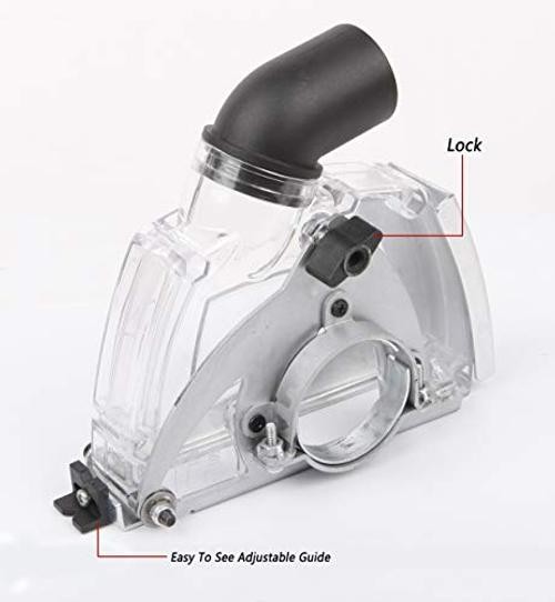 Aidelife Dust collecting Guard,Cutting Dust Shroud for Angle Grinders 4 Clear