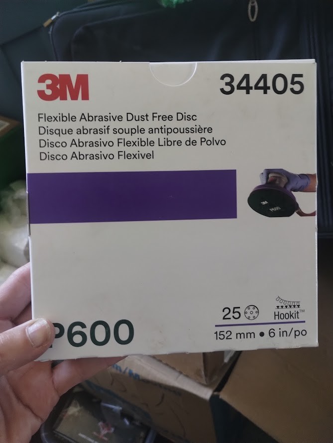 3M Hookit 6” 600 Grit Sandpaper Discs 34405 P600 – BRAND NEW
