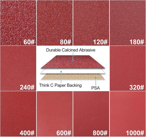 S SATC Premium PSA Sanding Discs 6 Inch 100 PCS 60 80 120 180 240 320 400…