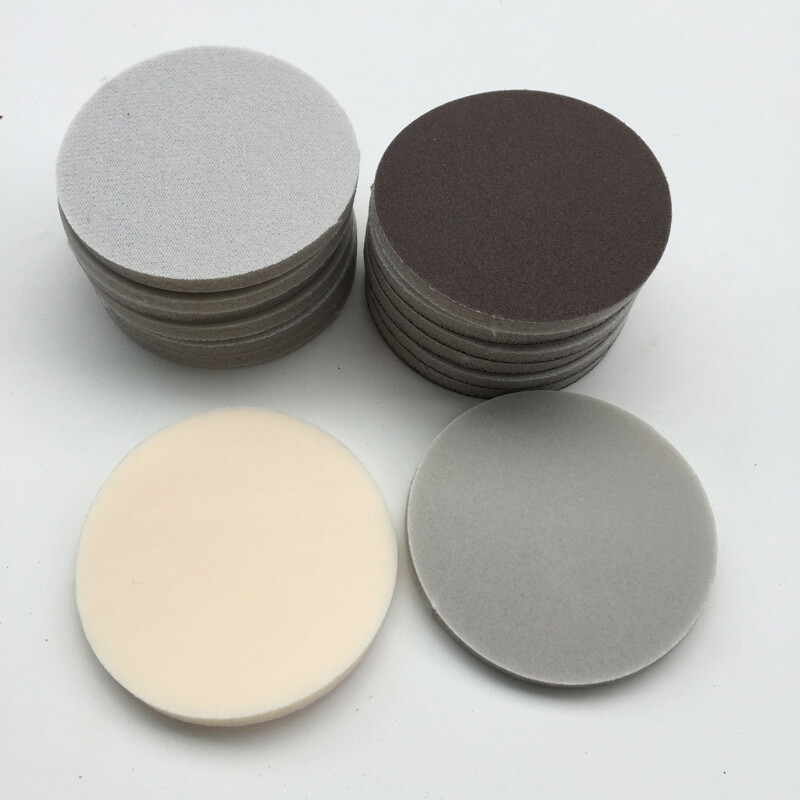 2 Inch 50mm Sponge Abrasive Sanding Disc Wet/Dry Foam Sanding Disc 400-3000 Grit
