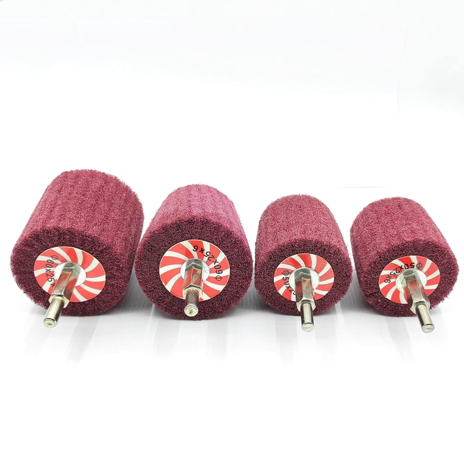 7-Pcs Mixed Set Non Woven Abrasive Buffing Wheels,1/4″ Shank Drill for Polishing