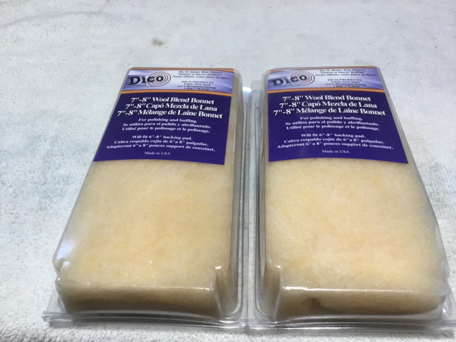 DICO #7410821 8″ WOOL BLEND TIE ON BONNET LOT OF 2 BRAND NEW IN PACKAGES