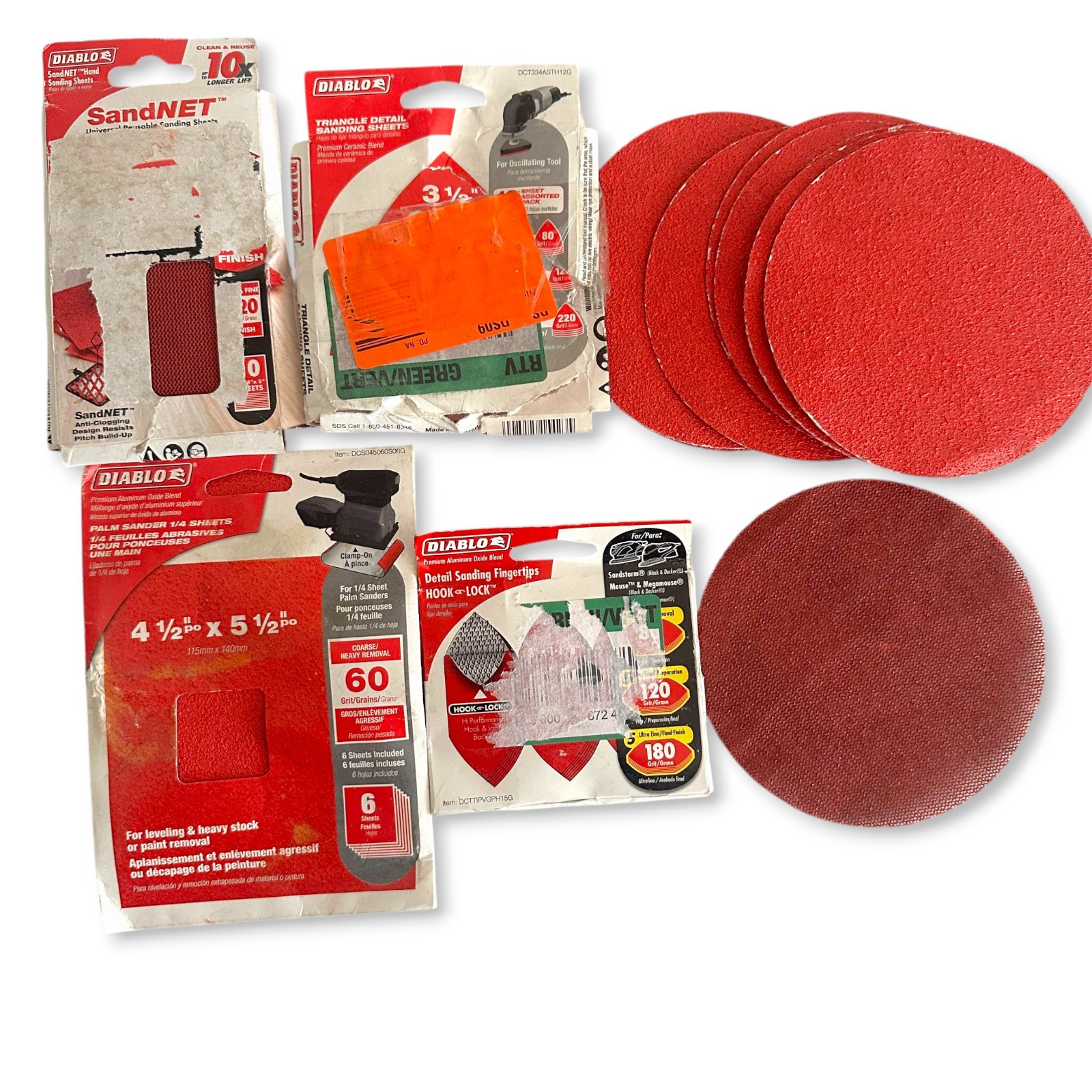 Diablo DCT334ASTH12G Lots of Mixed Sanding Sheet 3 1/2 in, 4 1/2 in x 5 1/2 in