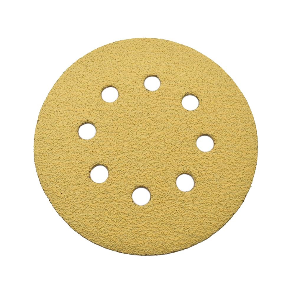 SD585P 60 Grit 5″ Diameter 8-Holes PSA Sanding Paper – 25/Pack