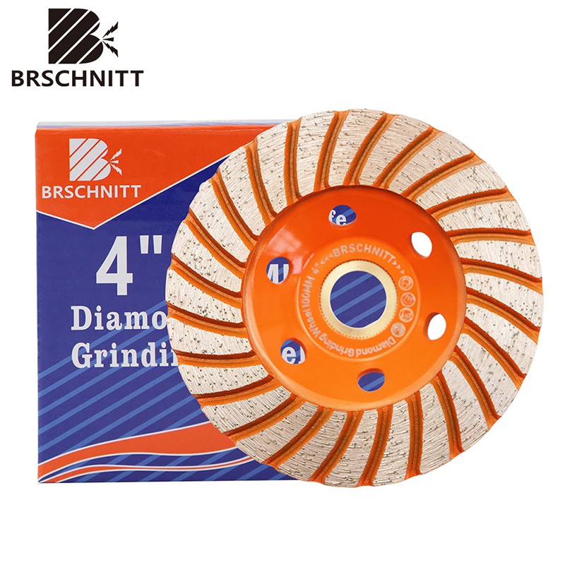 Diamond Cup Grinding Wheel Turbo Row Sanding Disc 4-7 inch for Granite Masonry