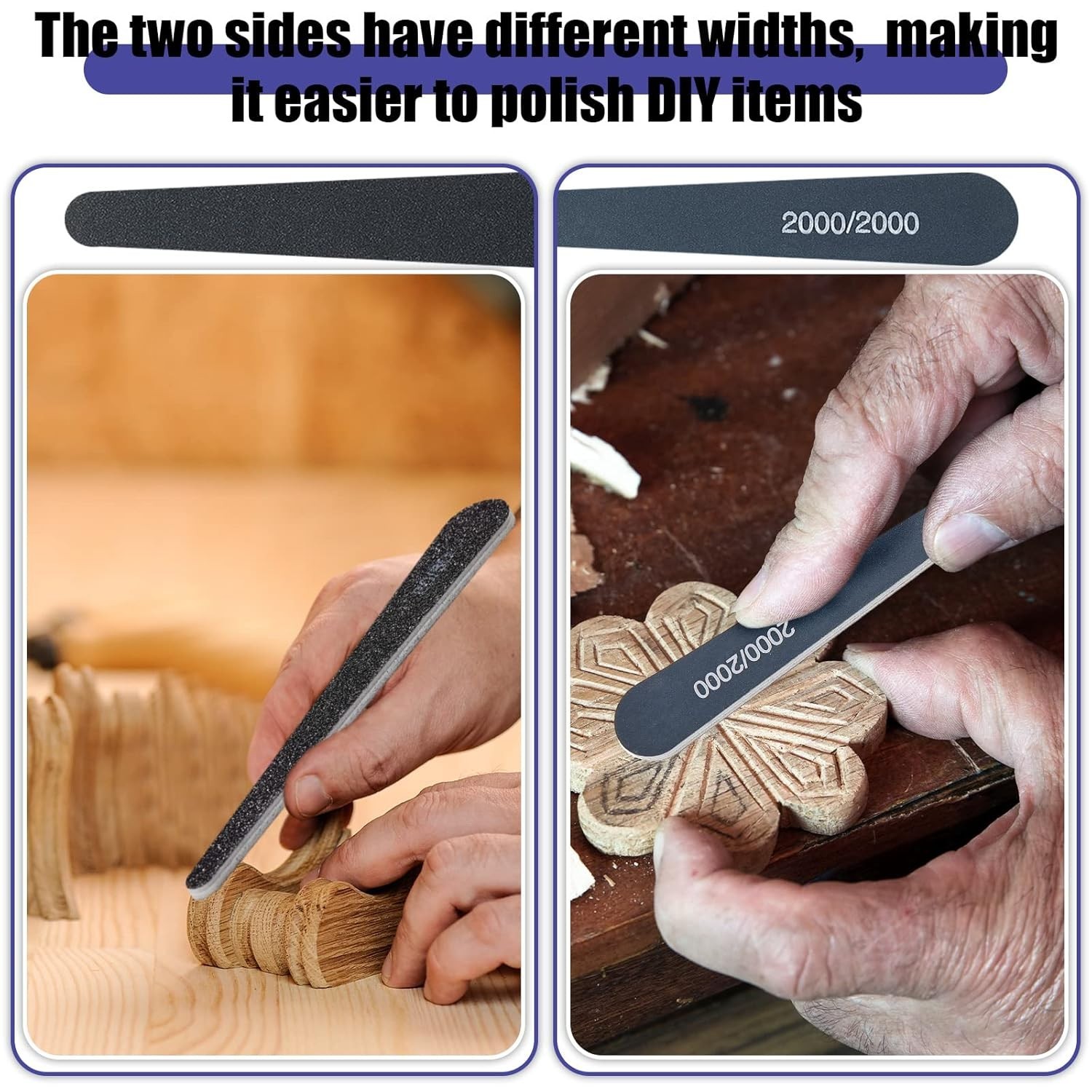 Professional 20 Pcs Sanding Sticks Set for Beginners – Assorted Grits & Durable