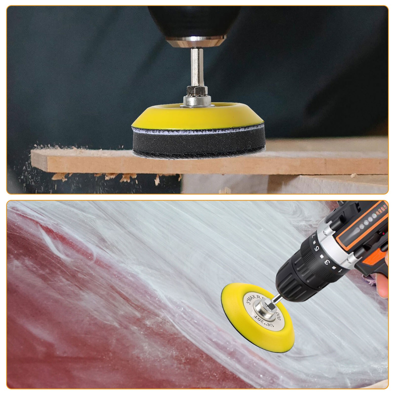 133PCS 3 Inch Sanding Disc Kit, 60-10000 Grit Wet Dry Hook & Loop Sandpaper Pads