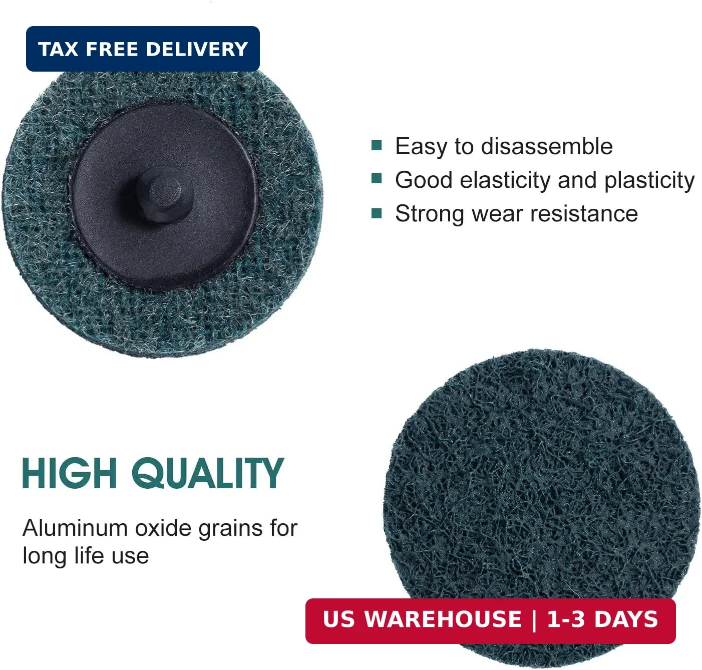 S SATC 25PCS Quick Change Discs Set, 2 Inch Die Grinder Sanding Discs for Die Gr