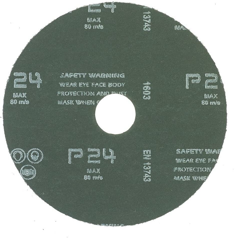 100Pack – 4.5″ Zirconia Resin Fiber Disc 24 Grit 4-1/2″ Grinding & Sanding Discs
