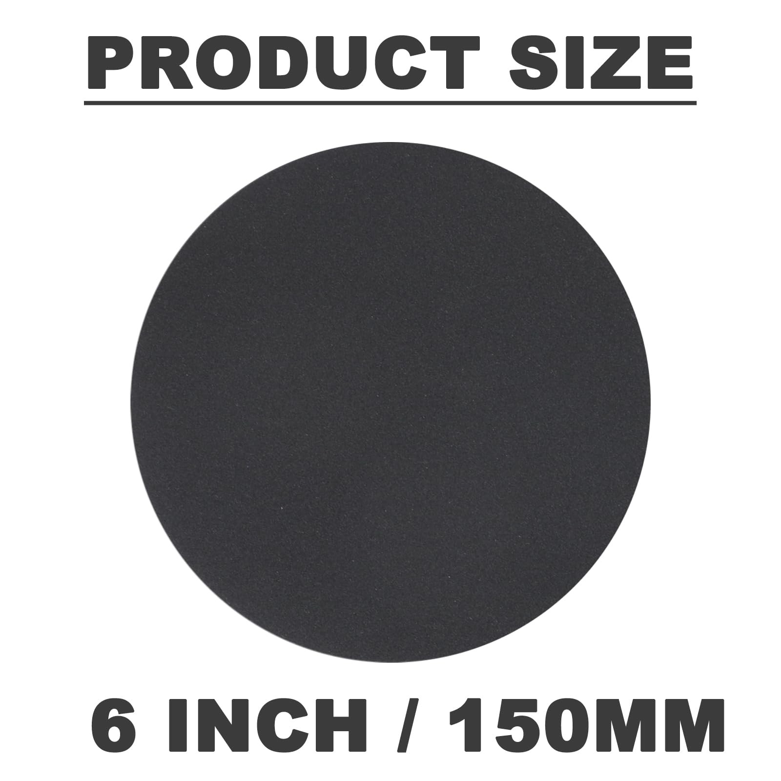 100 PCS 6 Inch Sanding Discs Hook Loop 320/400/600/800/1000 Grit Wet Dry