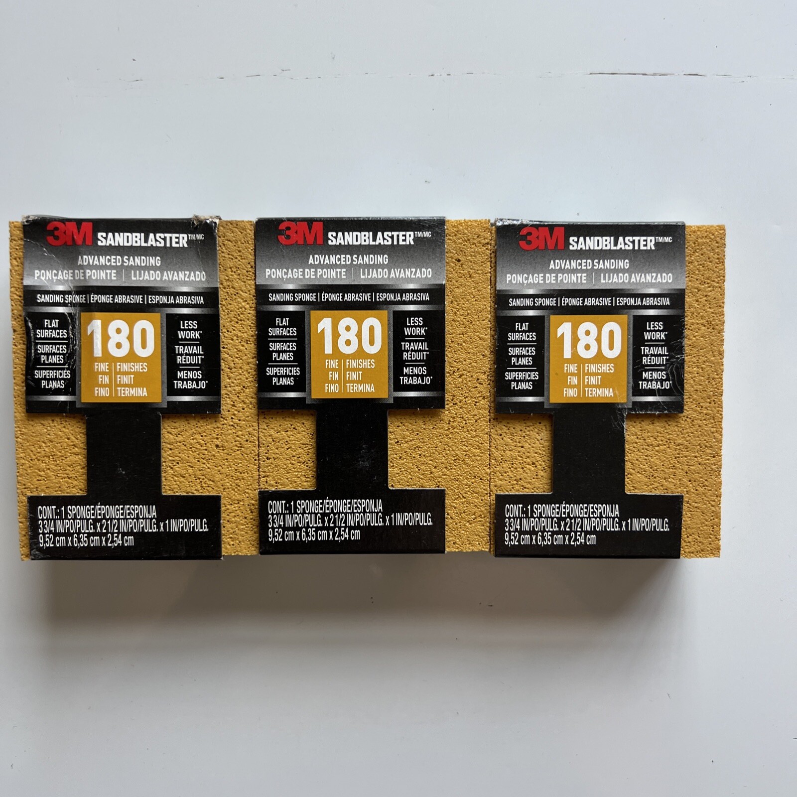3M SandBlaster Sanding Sponge 3.75″ x 2.5″ x 1″ 20907-180