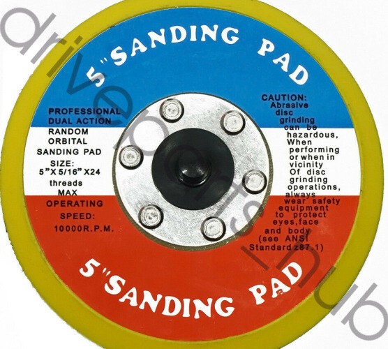 5″ HOOK and LOOP FACE SANDING PAD For DA SANDER PALM D/A High quality new