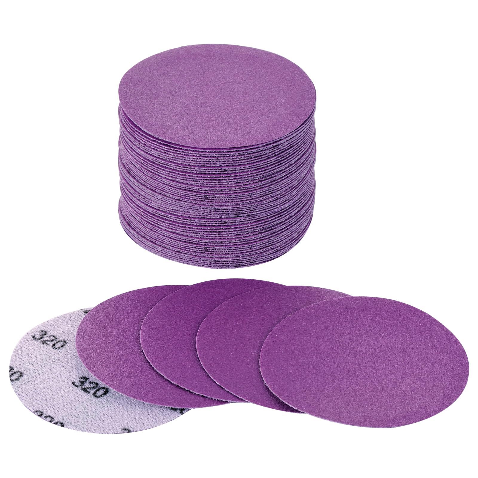 50mm 2 Inch Hook Loop Sanding Discs Pads 60-10000 Grit Round Wet & Dry Sandpaper