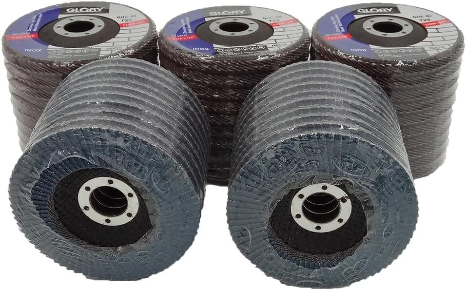 Grinder Tools 170Pcs 4.5″ Flap Discs 40 60 80 100 G Zirconia Heavy Duty Grinding