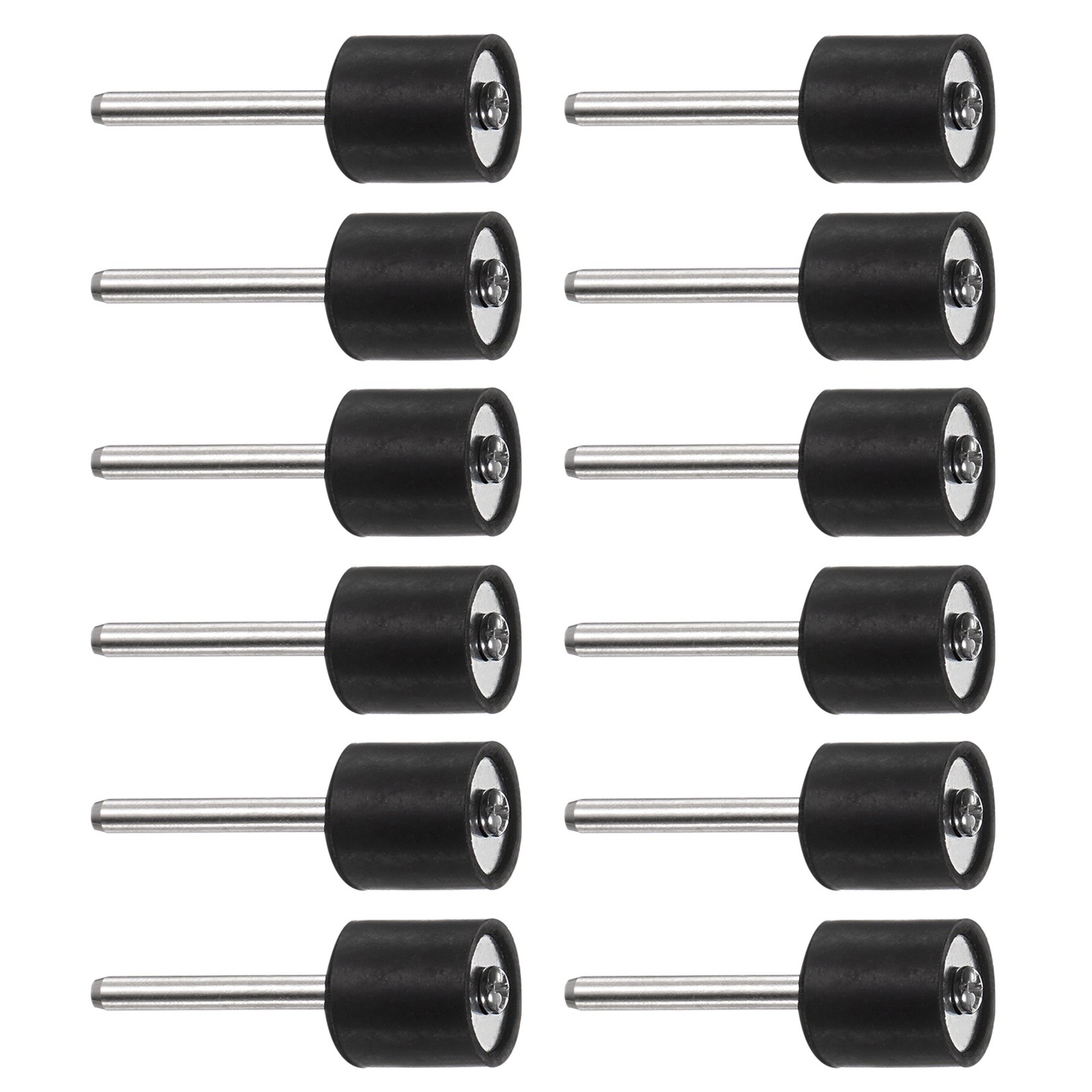 12PCS 1/2 Inch Sanding Drum Rubber Mandrels 1/8″ Shank Sanding Sleeve Holder