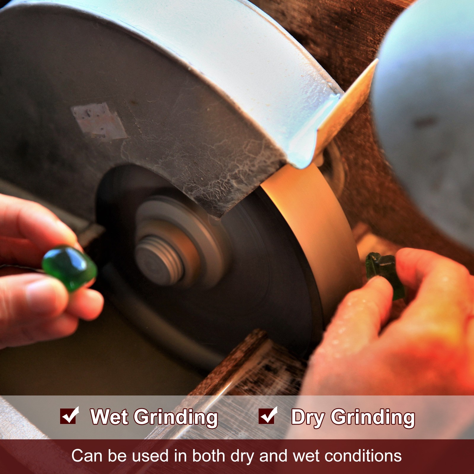 Diamond Lapidary Jewelry Grinding Wheel 6″ 600 Grit Grinding Wheels W 1″ Arbor