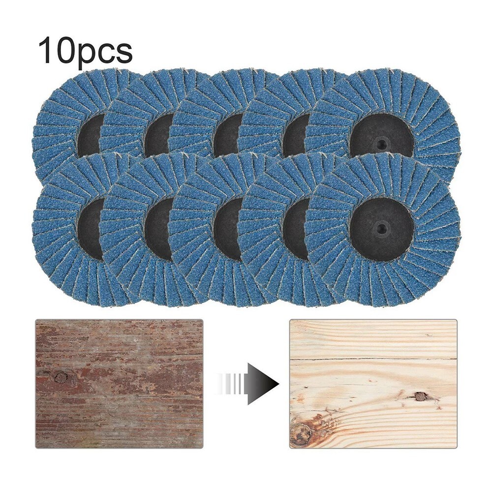 10PCS 2inch Flap Discs Angle Grinder Sanding Discs Grinding Wheels Blade 60 Grit