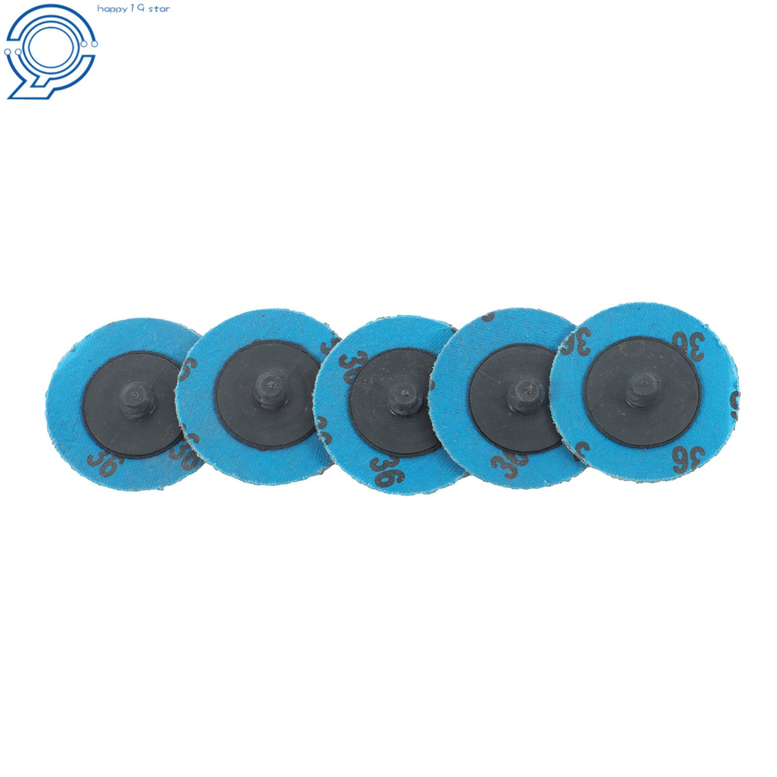 50PCS 2 Inch Aluminum Oxide Roll Lock Die Grinder Sanding Grinding Disc 36 Grit