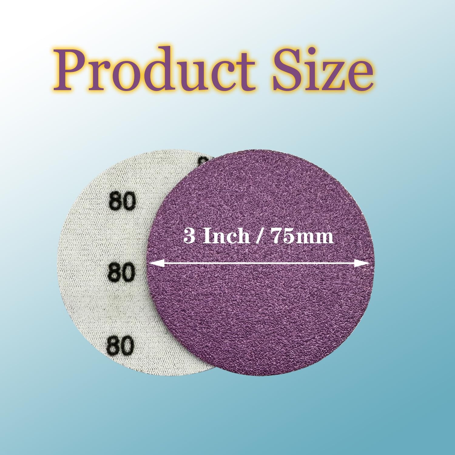 3 Inch 3000-10000 Grit Wet Dry Sandpaper, Sanding Disc 3 x 3 inches, Purple