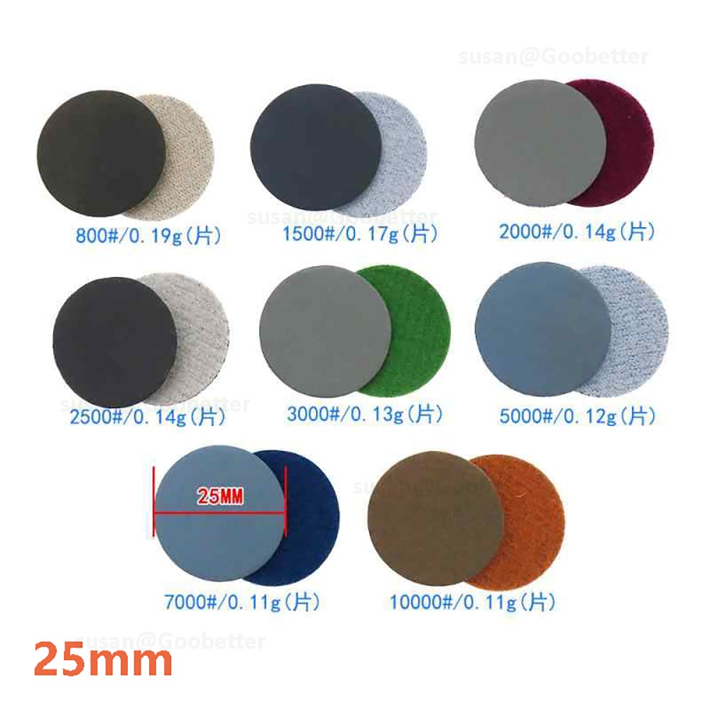 Sanding Discs Pads 25/50/75/100/125/150/180/200mm Hook And Loop Wet Abrasive