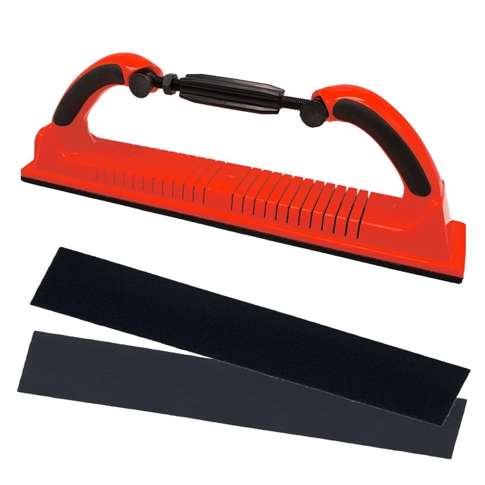 Adjustable Radius Longboard Sanding File Block – Hook & Loop, PSA, Auto Body & W