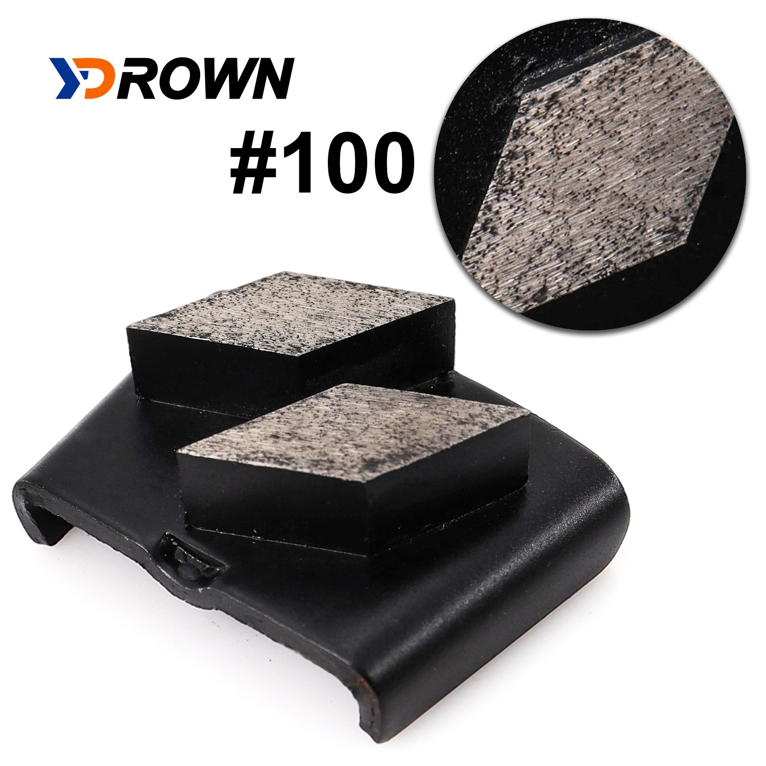 Trapezoid Metal Bonded Segments Diamond Grinding Pads for Concrete Floor Machine