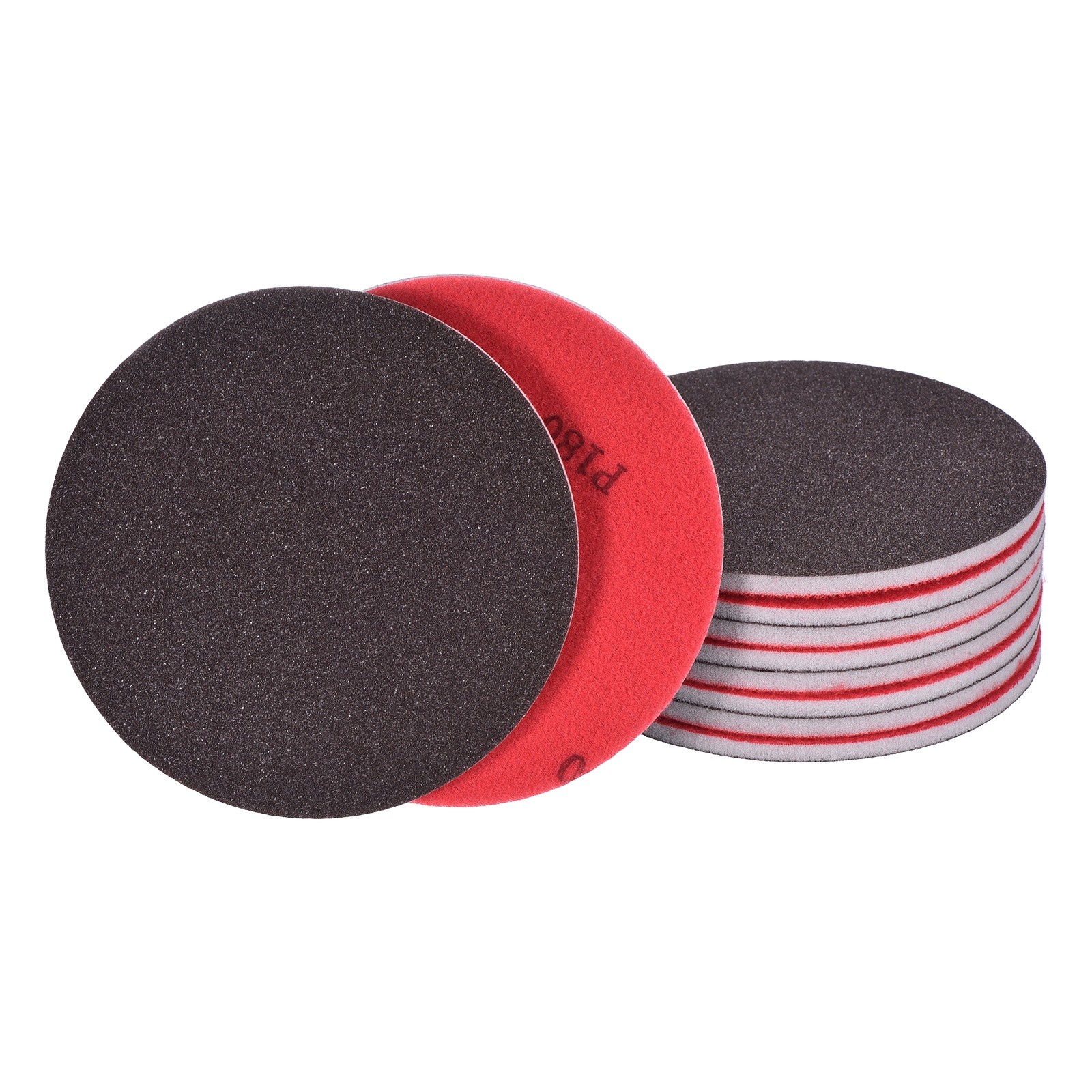 10 Pcs 2000 Grit 5 Inch Hook and Loop Sponge Sanding Disc for Sander, Black