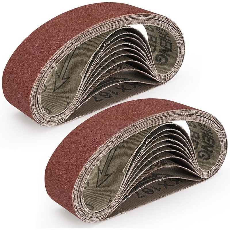 20Pcs Premium Sanding Belts Set 13 x 1.2inch /330x30mm High Use Value New