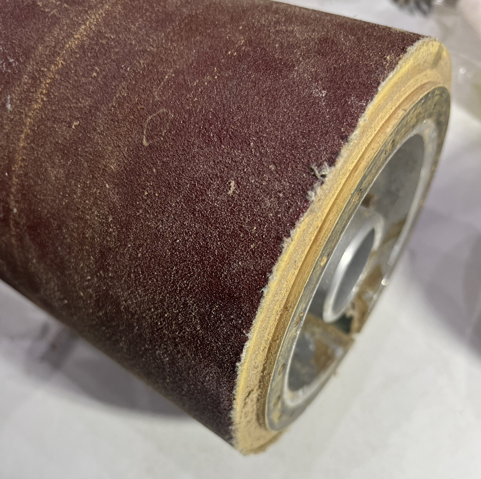 Sandpaper Drum Rubberized Coarse Surface Abrasive Wheel Set of 2 Italy