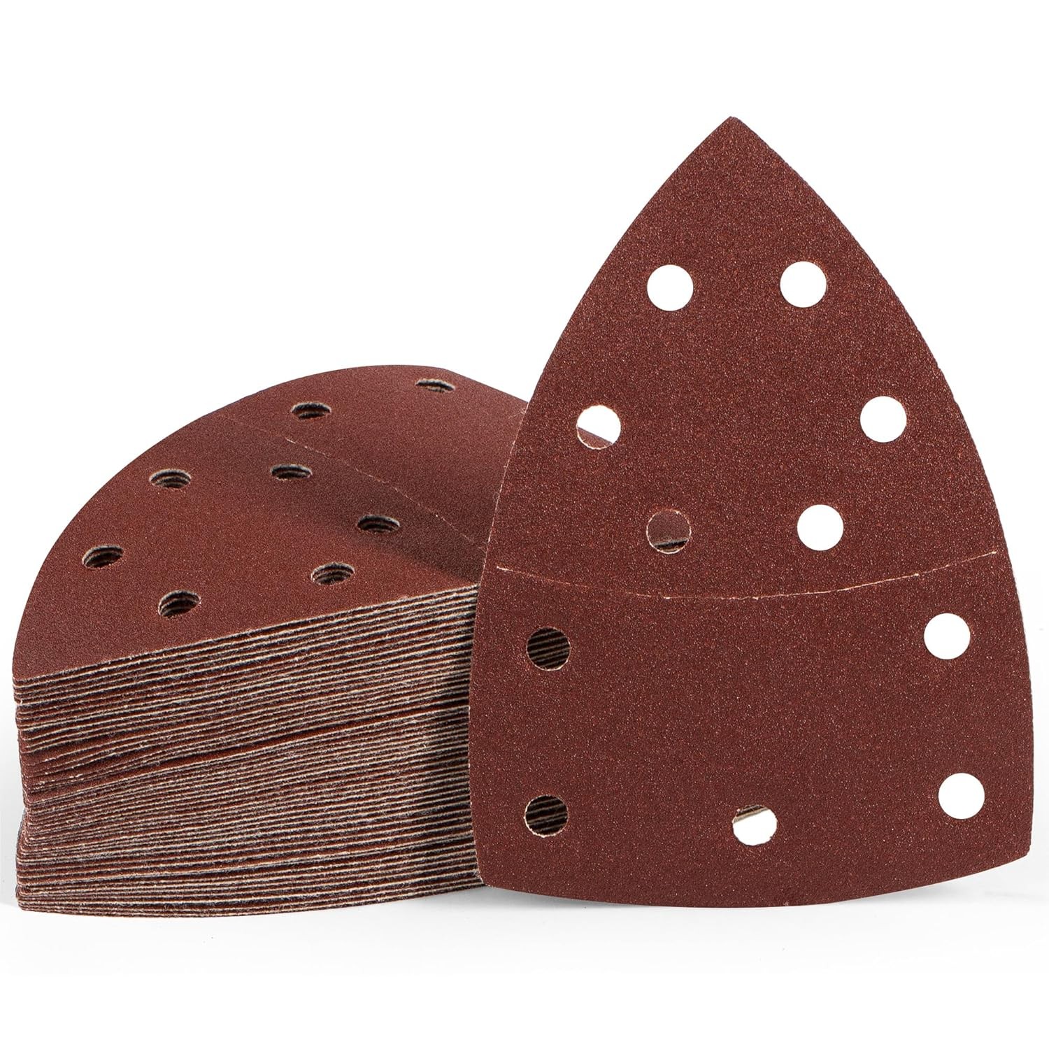60PCS 105x152mm 15Hole Mouse Sandpaper Sheet P40/60/80/120/180/240 Assorted Grit