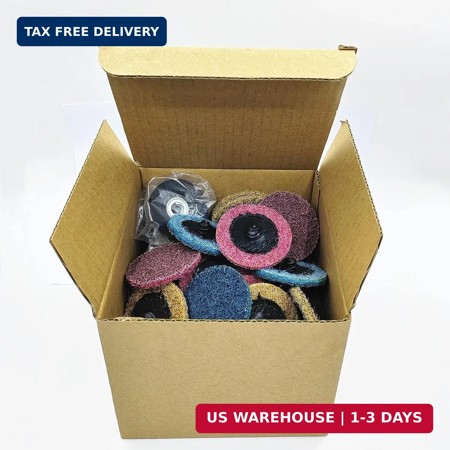 50Pcs 2 inch Quick Change Sanding Discs, Nylon Surface Conditioning Discs, 1/4″
