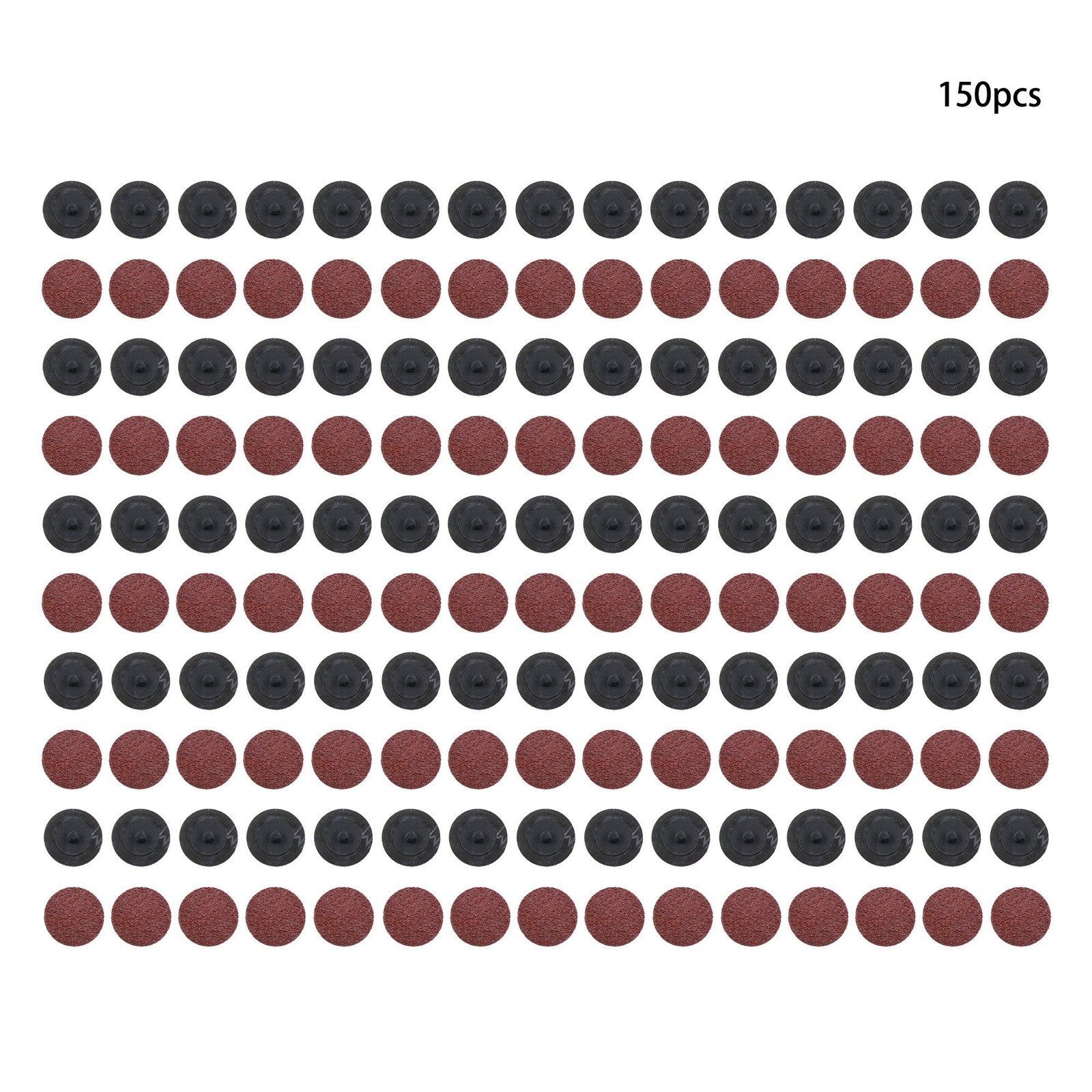 150 Pieces 2 Inch 36 Grit Medium Red Torque Sanding Discs for Die Grinder