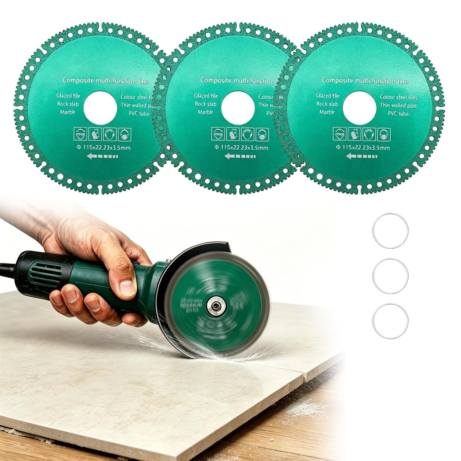 3/5/10 Pcs 4.5” Indestructible Disc for Grinder, Multipurpose Cutting & Grind…