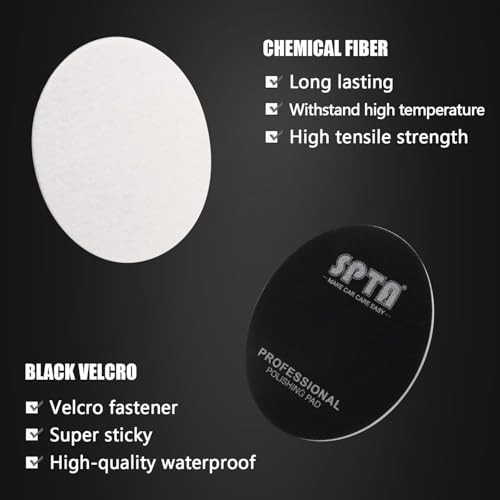 5 Pcs 6”(150mm) Car Glass Polishing Discs Microfiber Polishing 6 Inch(150mm)