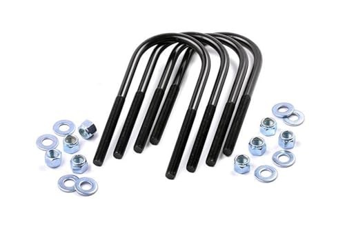 1/2″ Round Suspension U-Bolts | 1/2 x 3 x 8-7639 Black