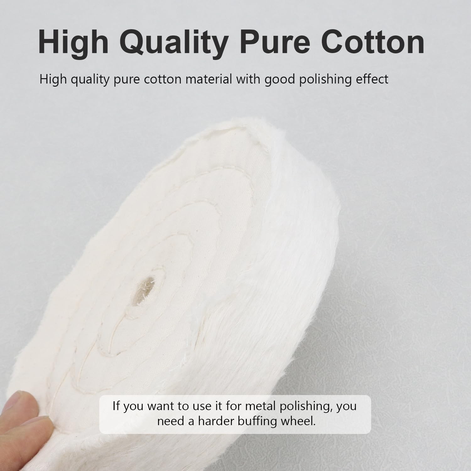 SCOTTCHEN Buffing Polishing Wheel 6 inch (70 Ply) Extra Thick for Bench Grind…