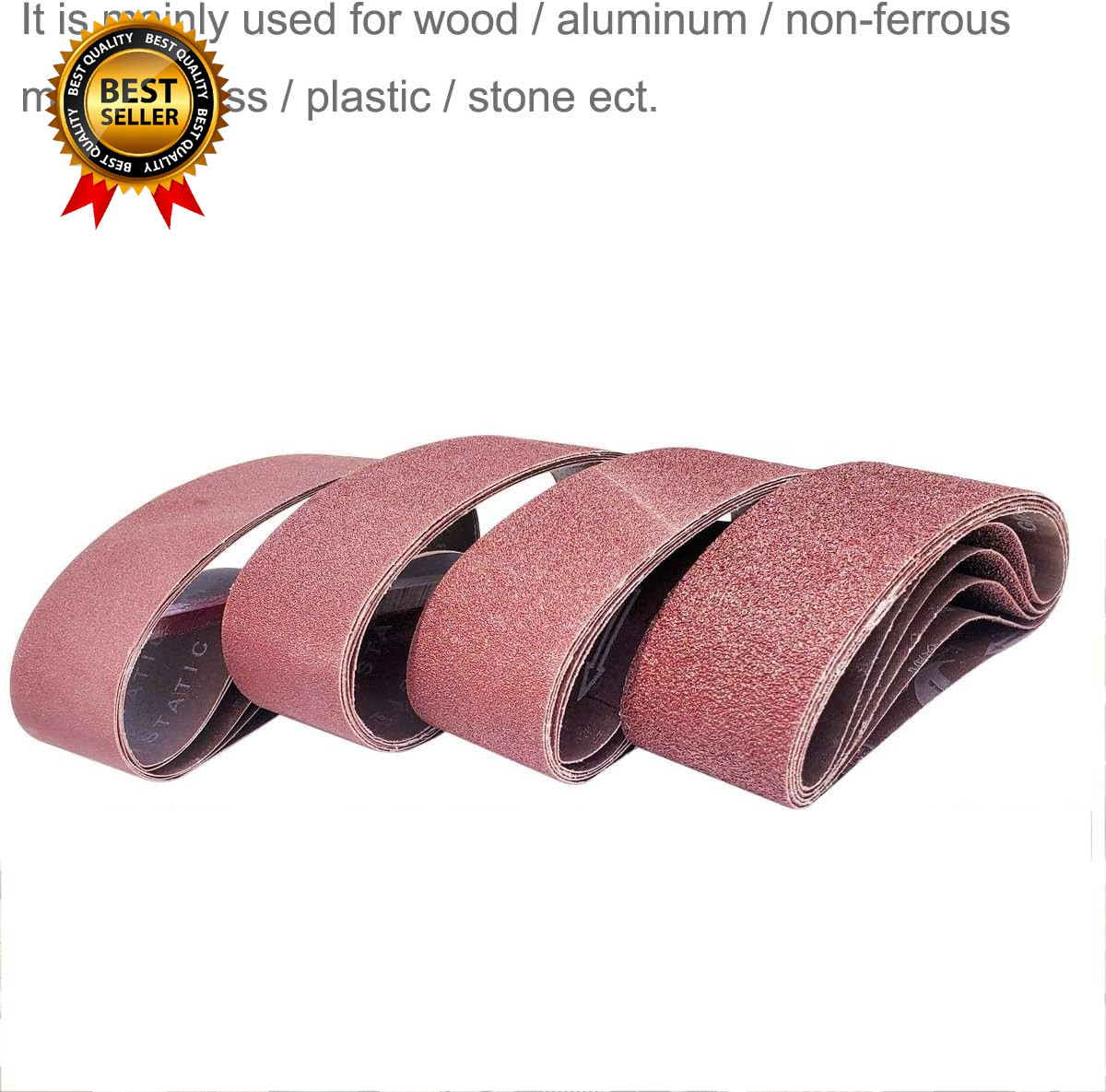 20 PCS 3 Inch 21 Inch Abrasive Sanding Belts 5 Each of 40 80 120 240…