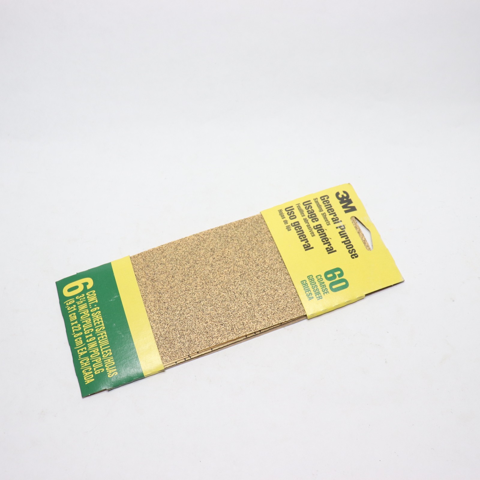 (6-Pk) 3M Coarse Sanding Sheets Aluminum Oxide 3-2/3″ x 9″ 9017NA