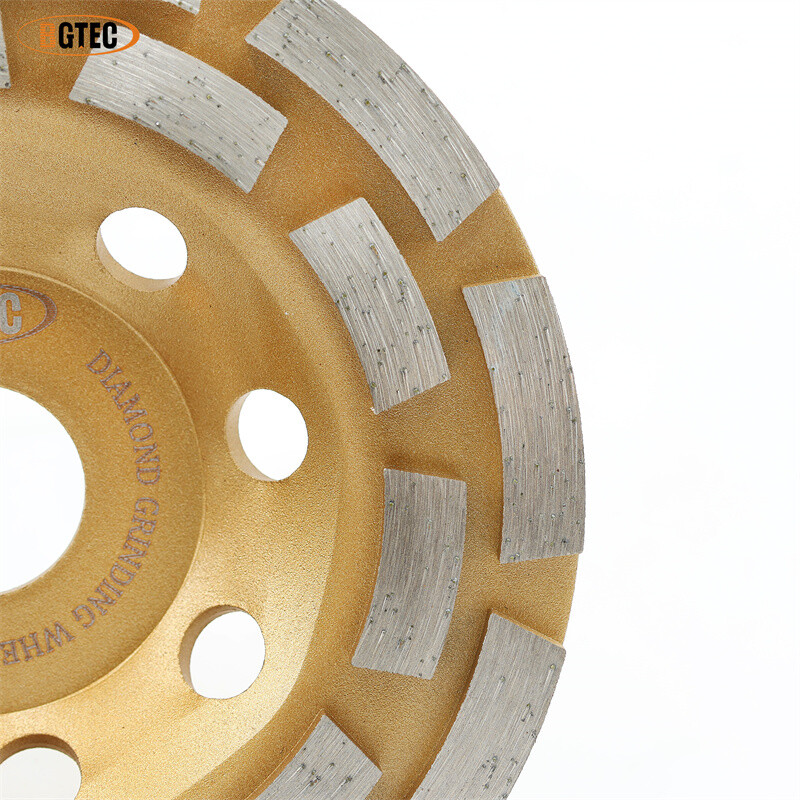 Diamond Concrete Grinding Wheel Double Row Sanding Disc Granite Marble 4-7 inch