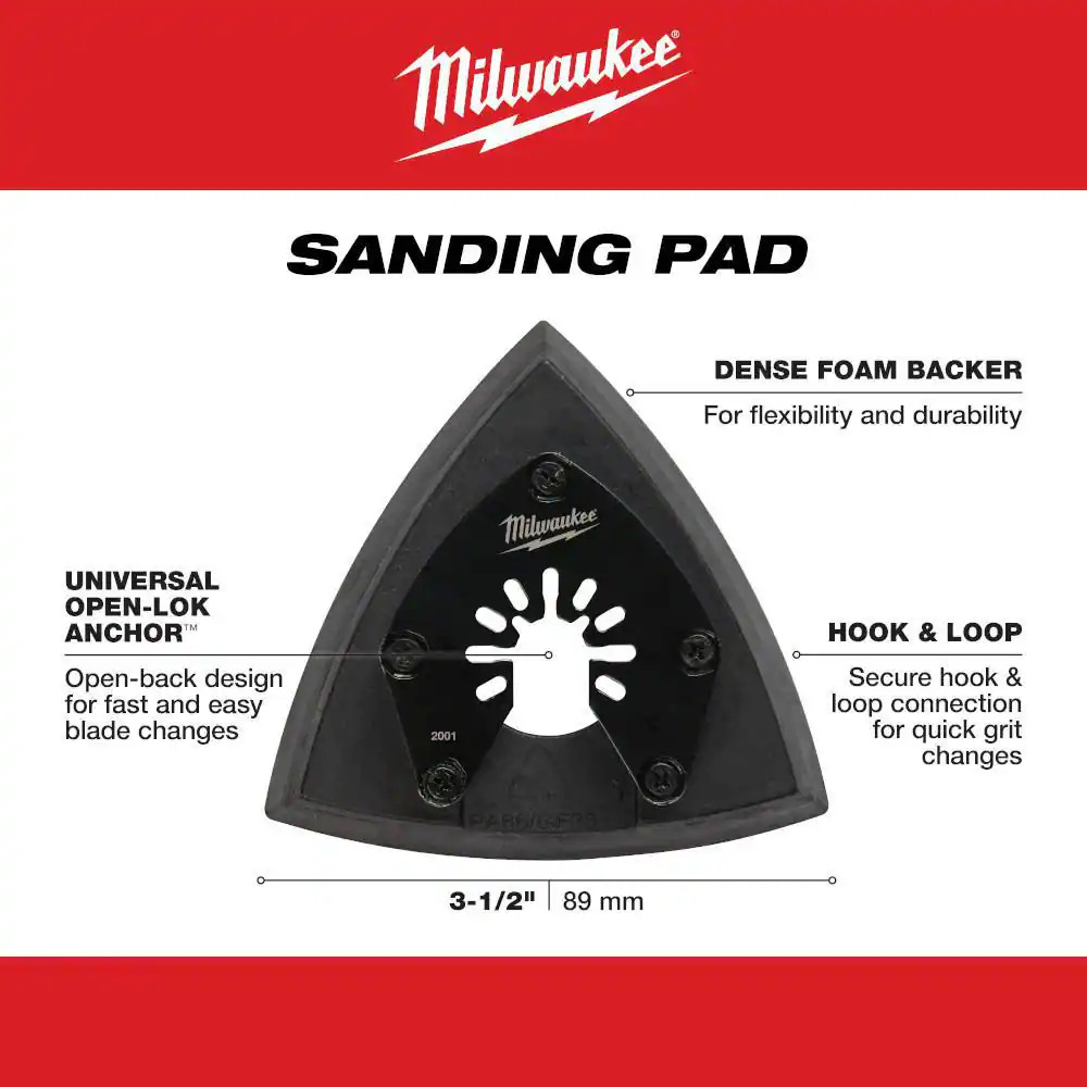 3-1/2 In. Sandpaper Multi-Tool Oscillating Sanding Pad (1-Pack)