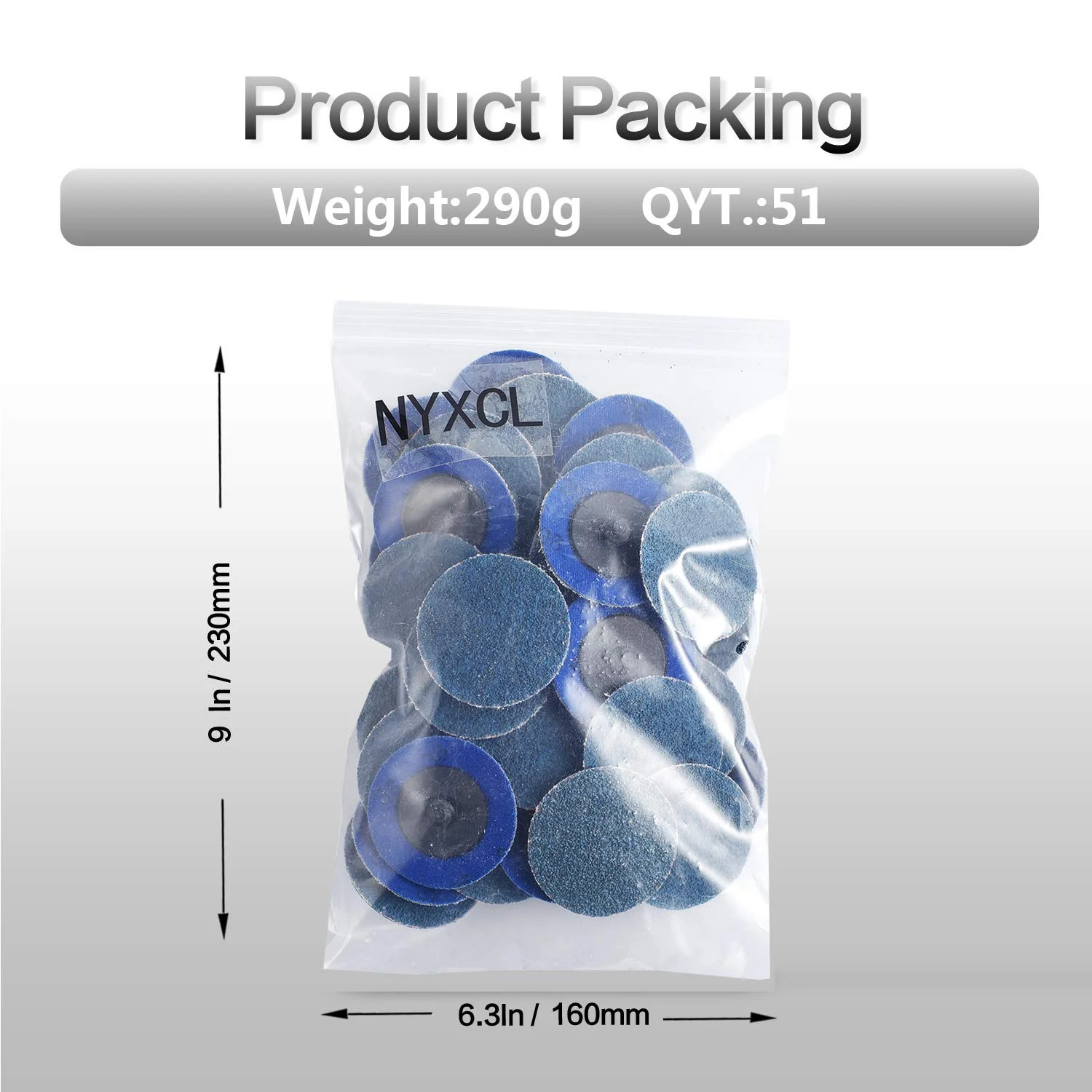 Miroku 50Pcs P36 2-inch Quick Change Discs Set, Zirconia Sanding Discs with 1/4″