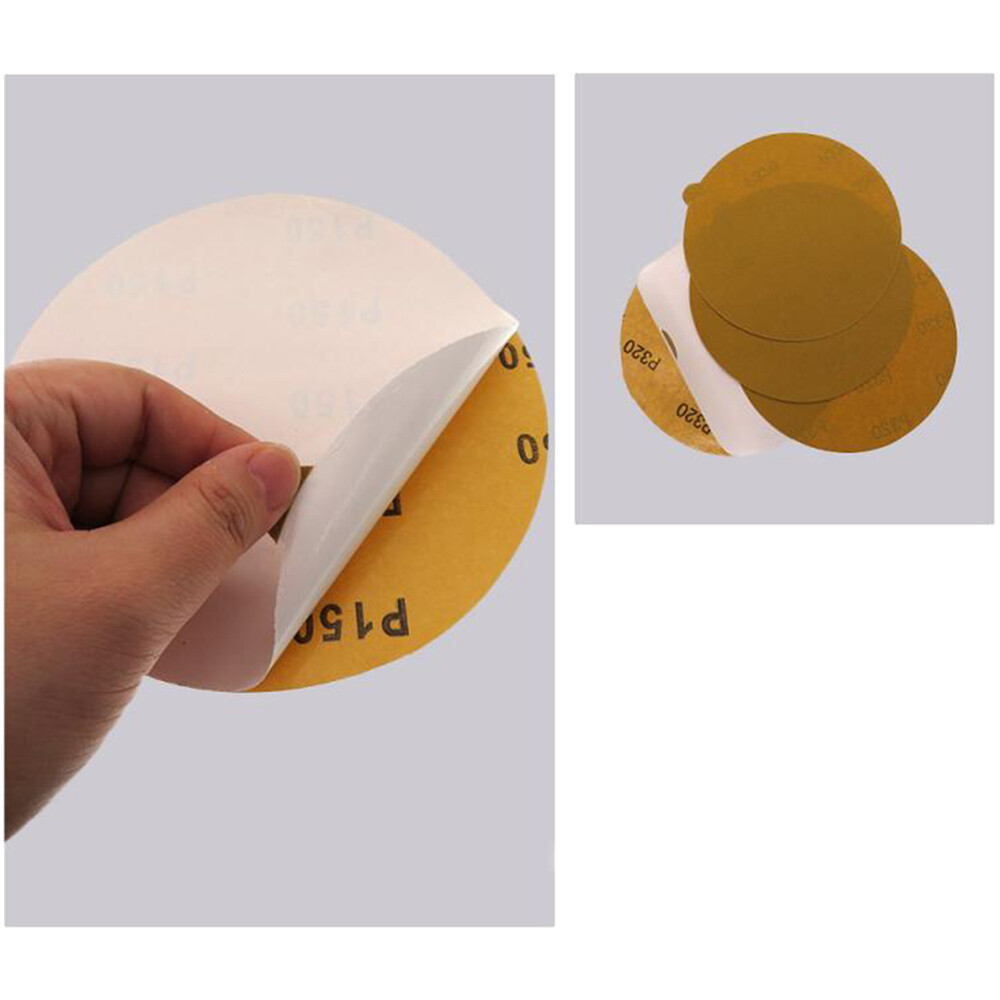 6″ Sanding Discs Self Adhesive Backed Sandpaper Yellow Abrasive 40#-800# Ø 150mm
