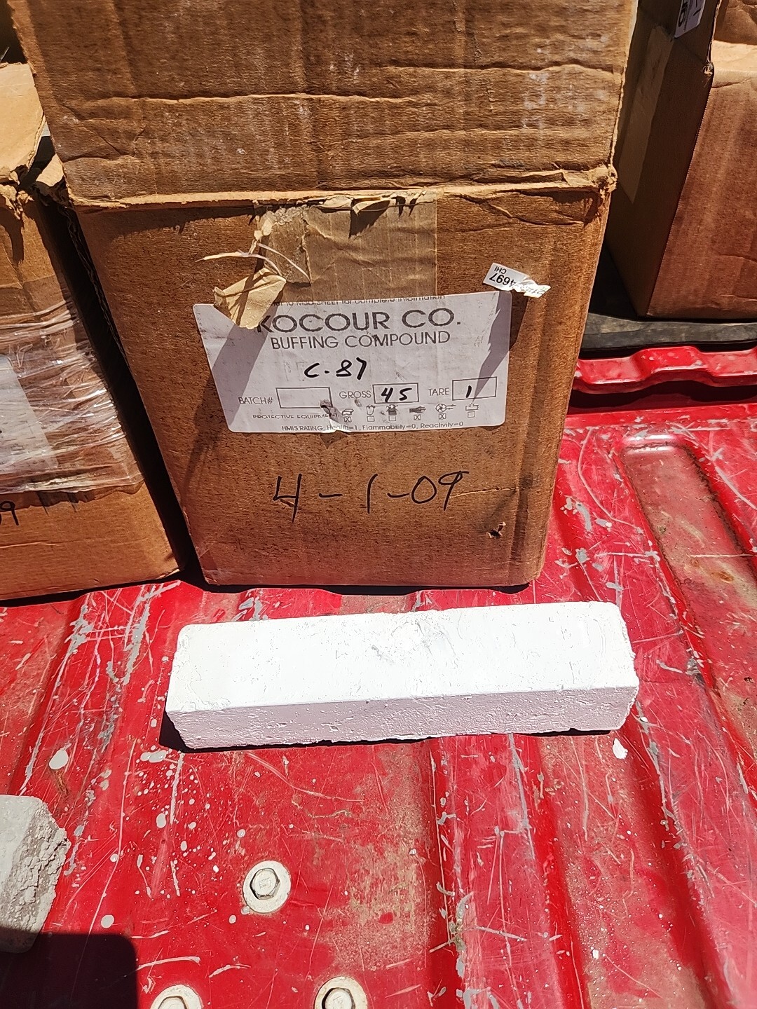 I STICK KOCOUR 2# BUFFING POLISHING COMPOUND C-87 SEE PHOTO DESCRIPTION HAVE MOR