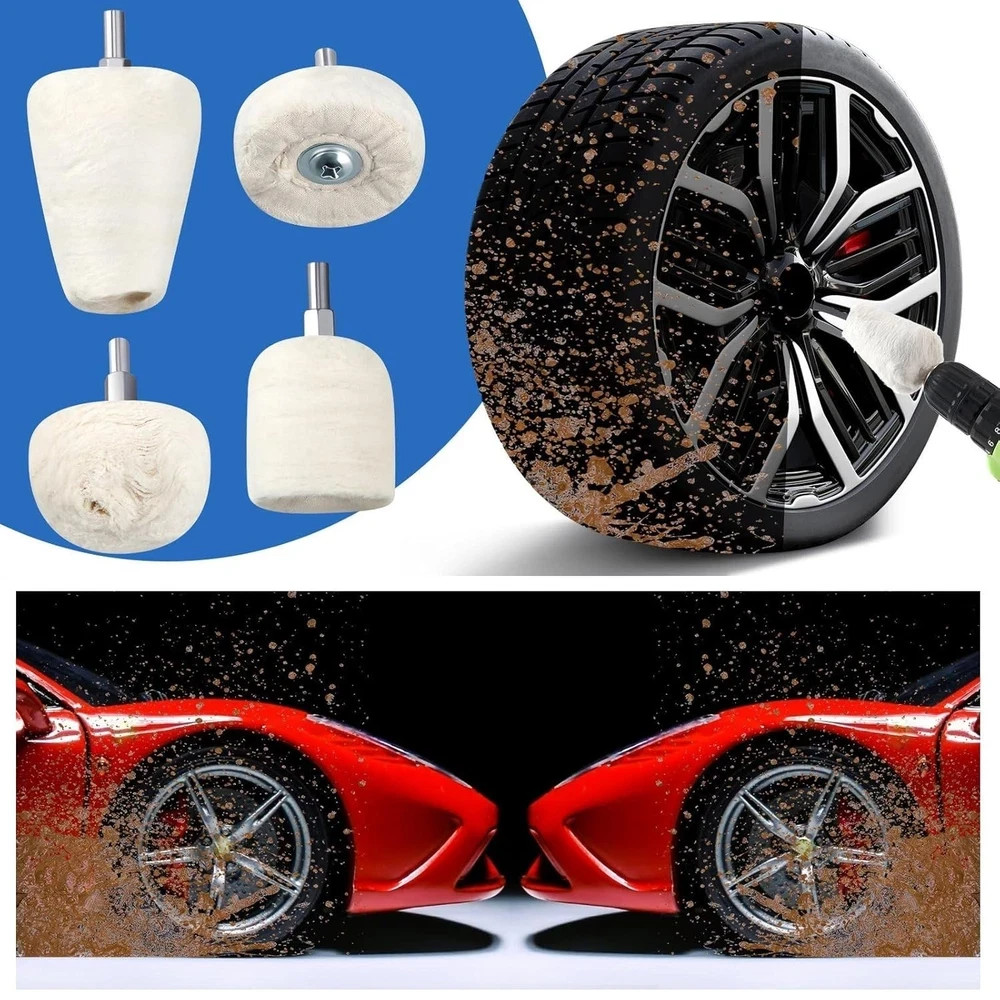 12 Pcs Airway Buffing Polishing Wheel Kit 8 Inch Aluminum Polishing Wheel
