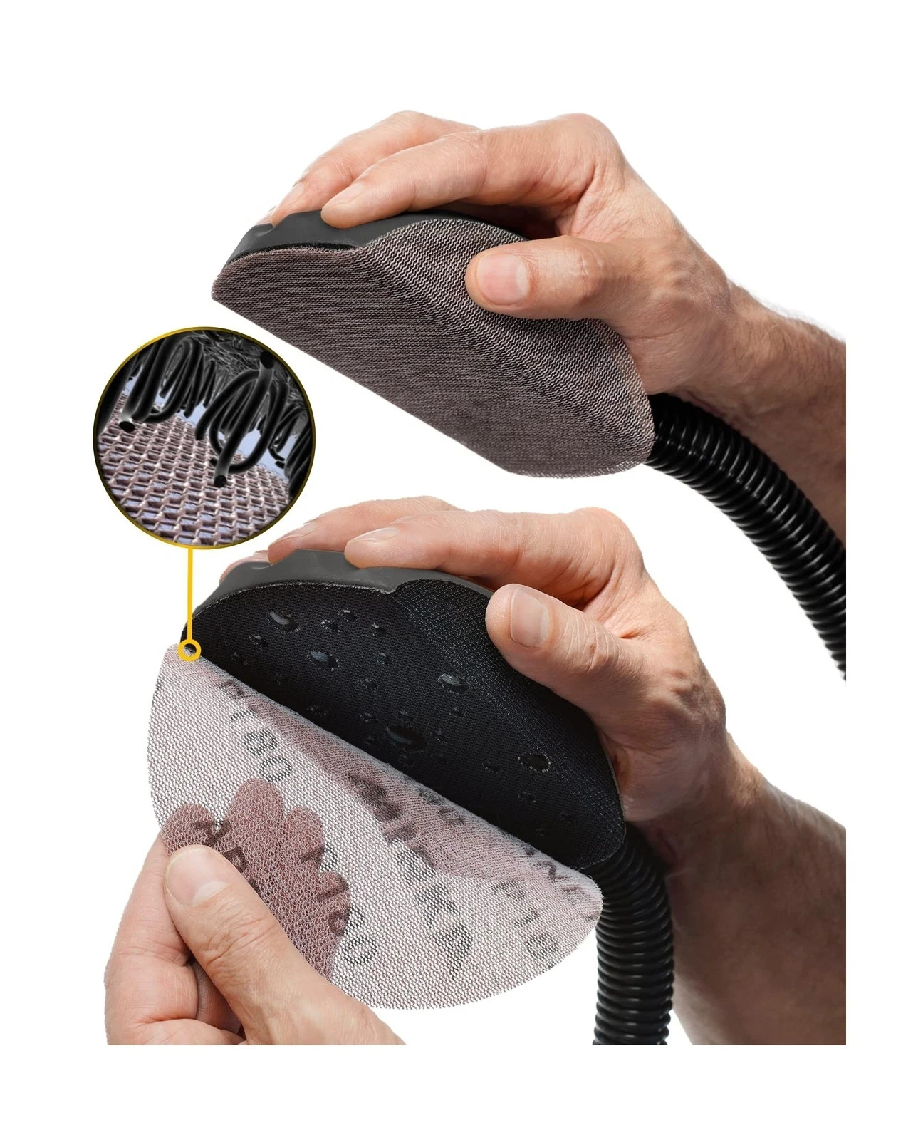 Mirka 9A-241-320 6-Inch 320 Grit Mesh Abrasive Dust Free Sanding Discs, Box o…