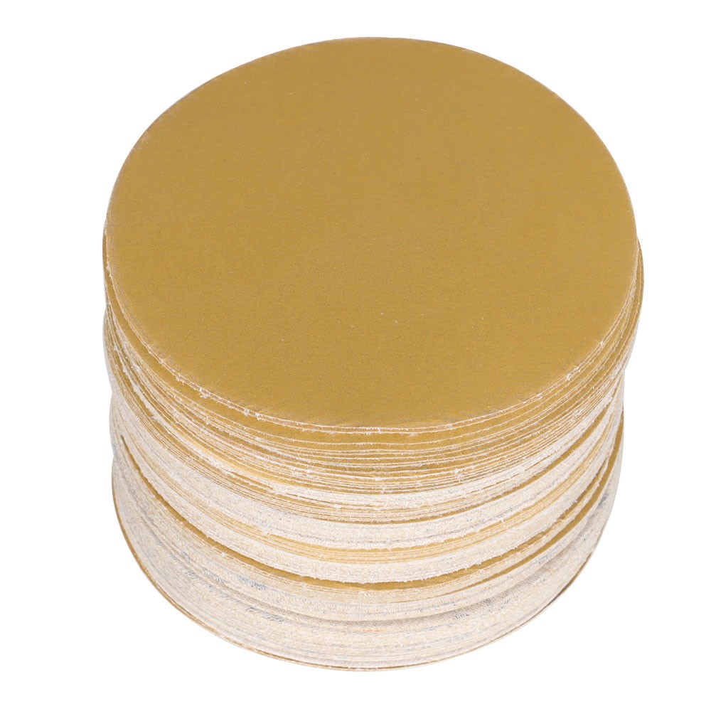 100 Pack 5 Inch 60 – 320 Grit Hook Loop Pads Sanding Discs NO-Hole Sand Paper