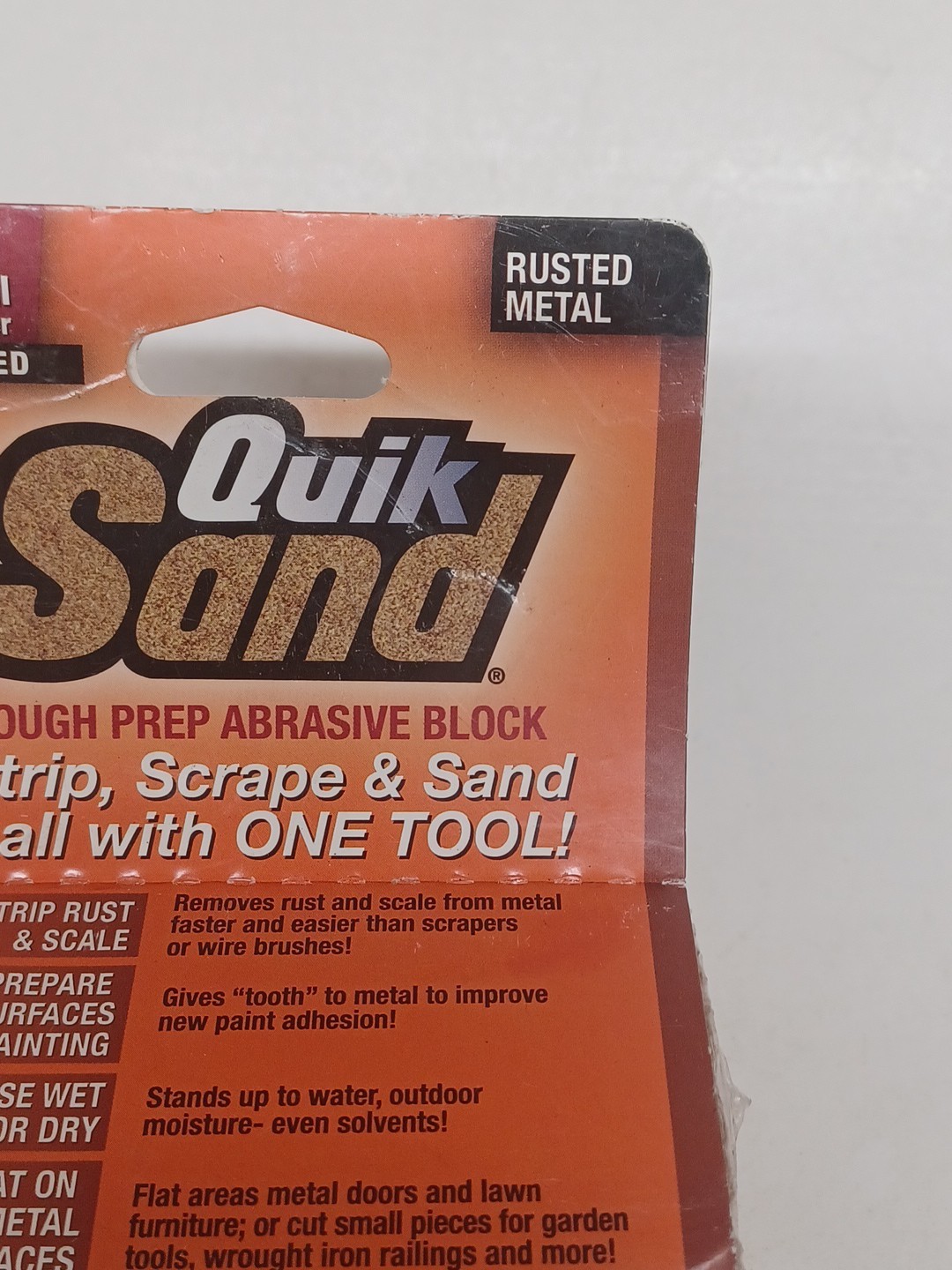 1 QuikSand Abrasive Block, Rust Removal 40-60 Grit
